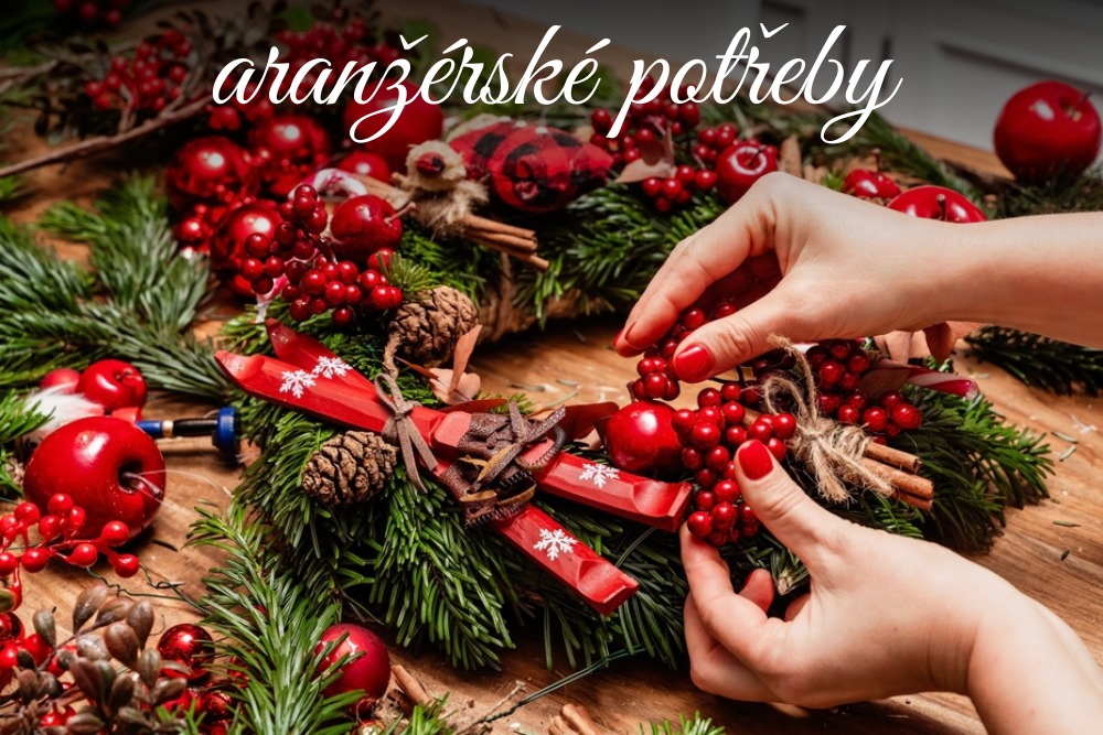 Vánoční aranžárské potřeby